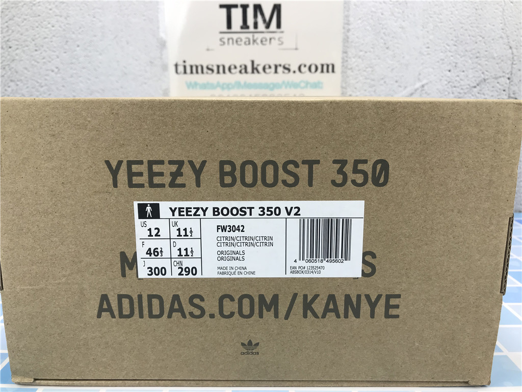 Yeezy Boost 350 V2 Citrin Non-Reflective - FW3042